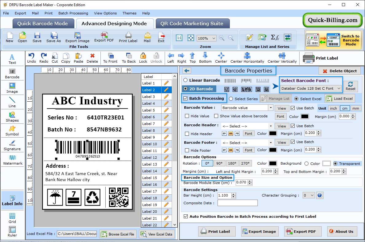 Barcode Label Maker Software- Corporate