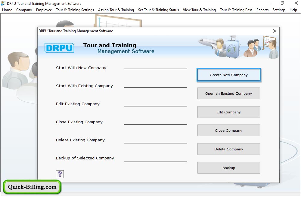 Employee List Tour and Training Management Software
